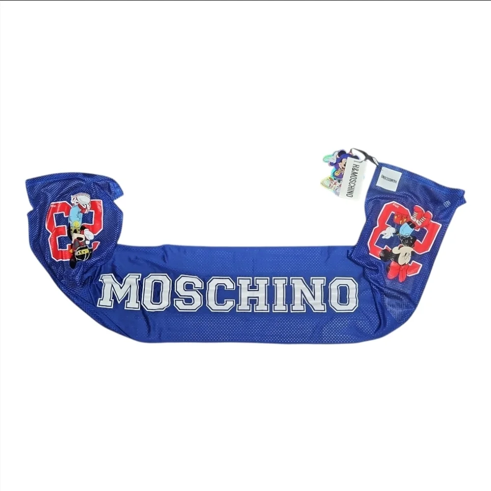 MOSCHINO x H&M | Blue Mesh Disney Mouse Scarf NWT